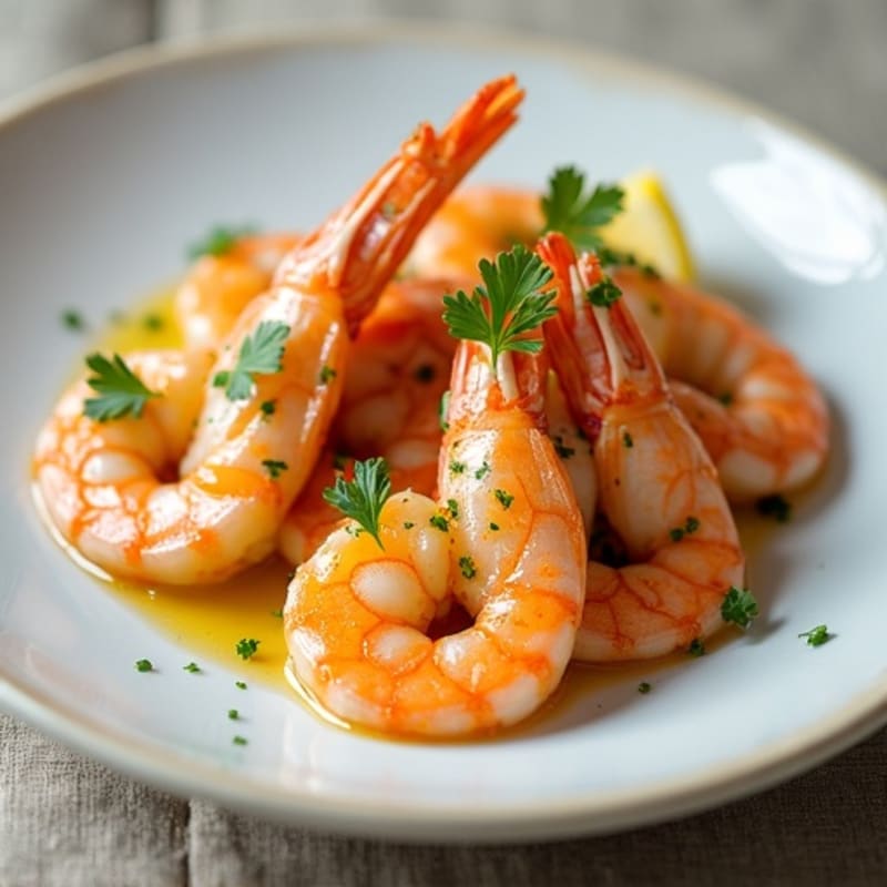 Pan-Seared Shrimp with Garlic Lemon Butter Sauce