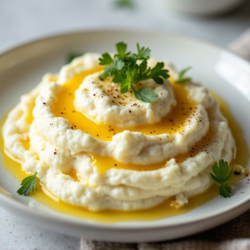 Creamy Cauliflower Mash with Roasted Garlic