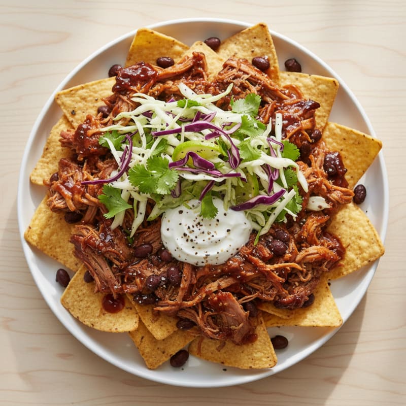Smoky Pulled Pork Nachos with Zesty Slaw