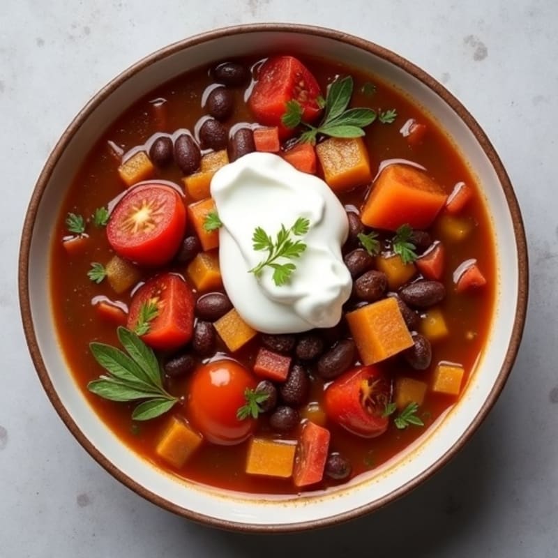 Hearty Spicy Black Bean Soup