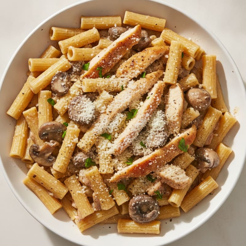 Truffle Mushroom Pasta with Parmesan