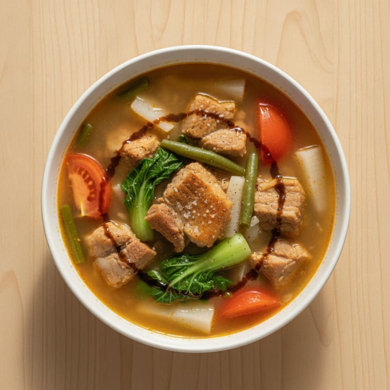 Filipino Pork Sinigang Soup