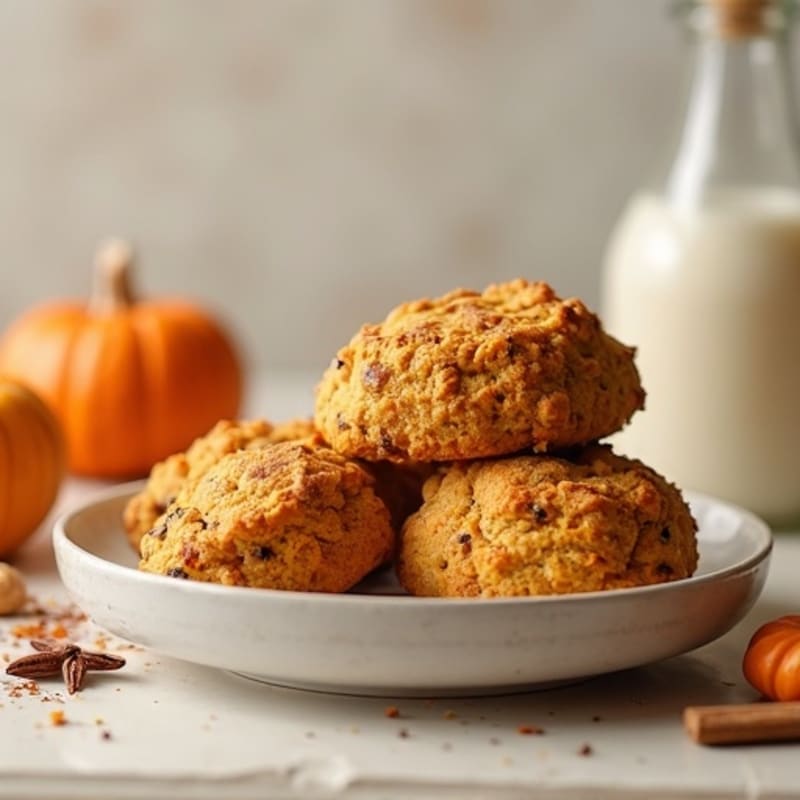 Hearty Pumpkin Spice Protein Scones