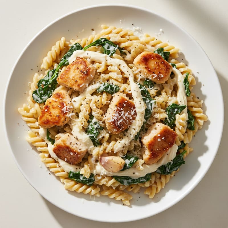 Creamy Garlic Chicken Alfredo Pasta