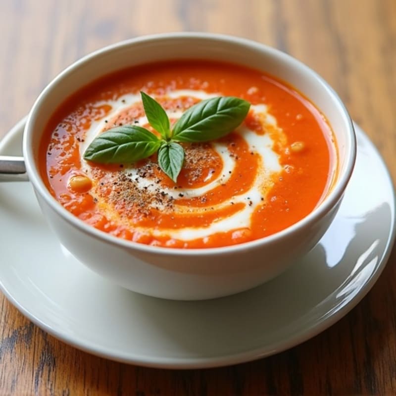Creamy Fresh Tomato Basil Soup