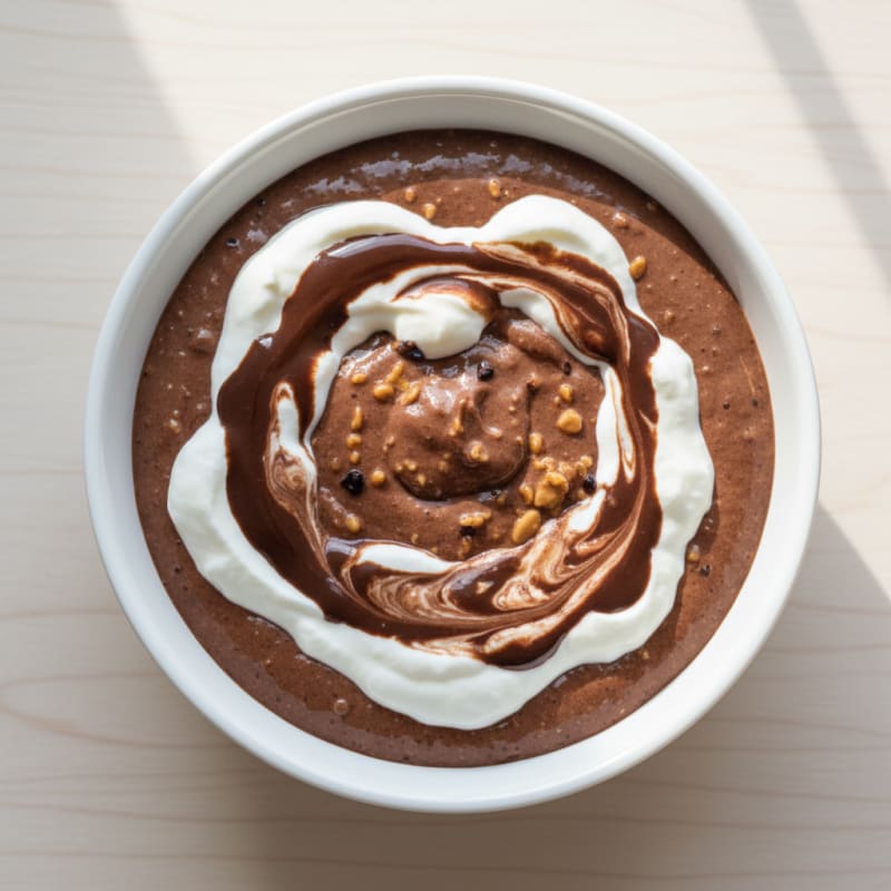 Silky Chocolate Protein Pudding with Greek Yogurt