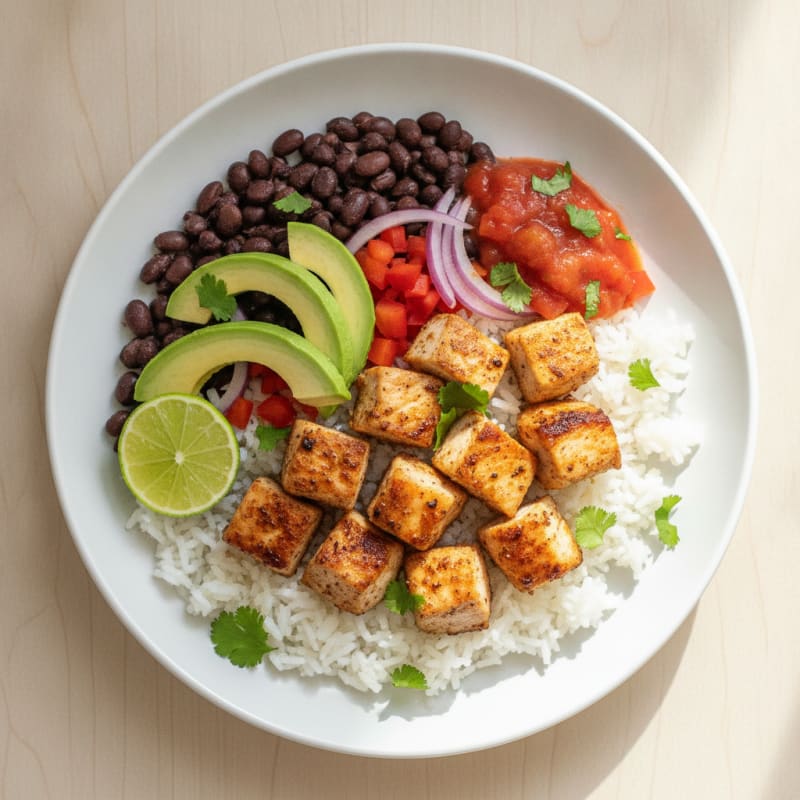 Chicken Taco Rice Bowl