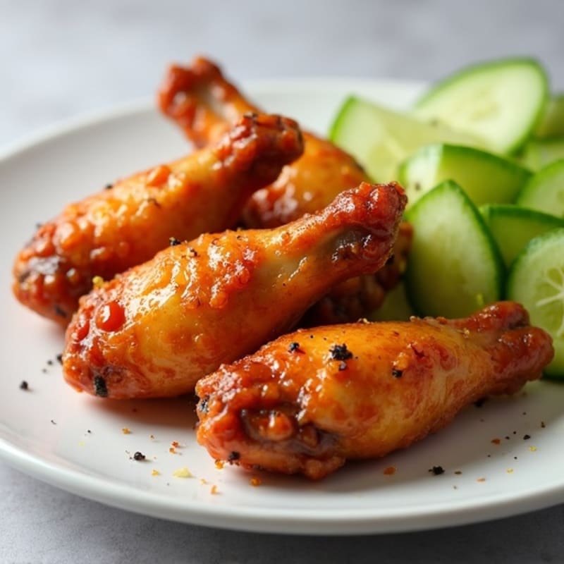 Crispy Baked Honey Garlic Chicken Wings