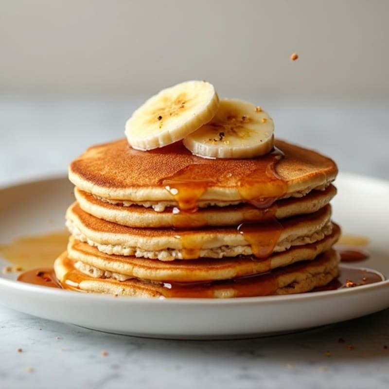 Protein-Packed Caramelized Banana Oat Pancakes