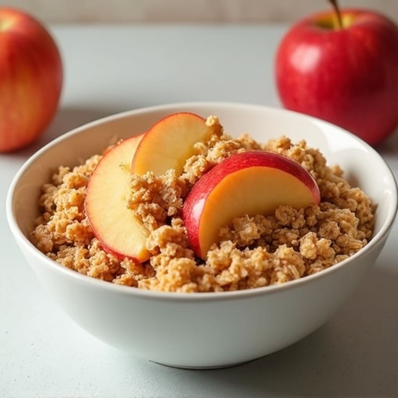 Cinnamon-Spiced Apple Oat Crumble