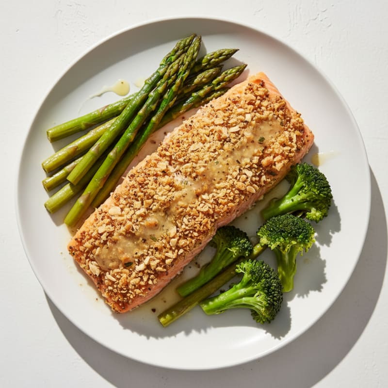 Golden Herb-Crusted Baked Salmon