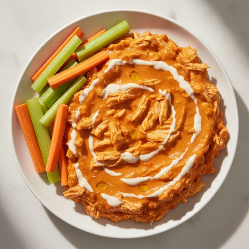 Buffalo Chicken Dip with Creamy Ranch