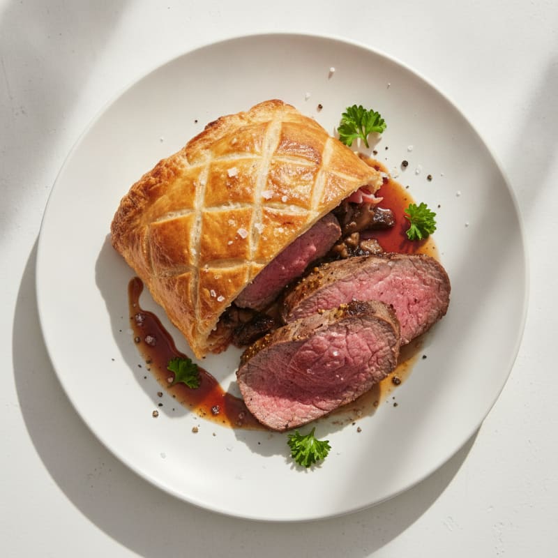 Classic Beef Wellington with Mushroom Duxelles