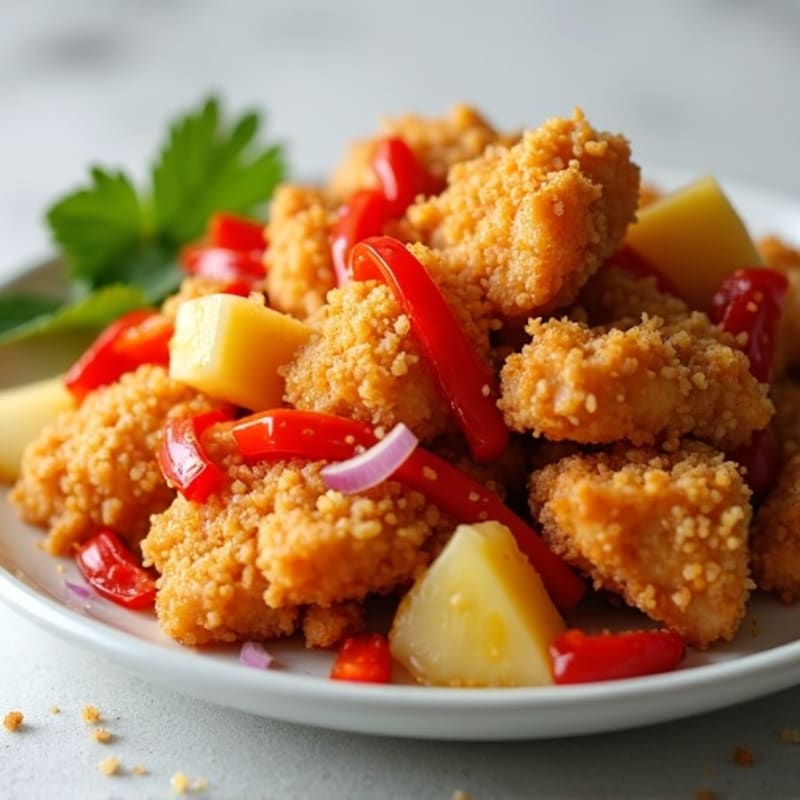 Crispy Baked Sweet and Sour Chicken