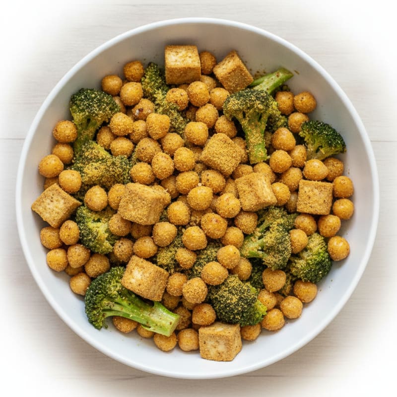 Roasted Vegetable and Chickpea Bowl