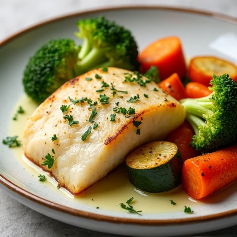 Lemon Herb Whiting with Roasted Vegetables
