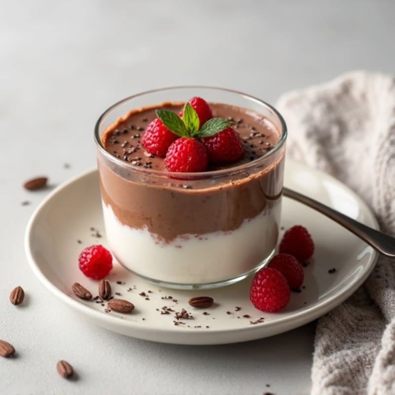 Silky Chocolate Protein Pudding with Greek Yogurt