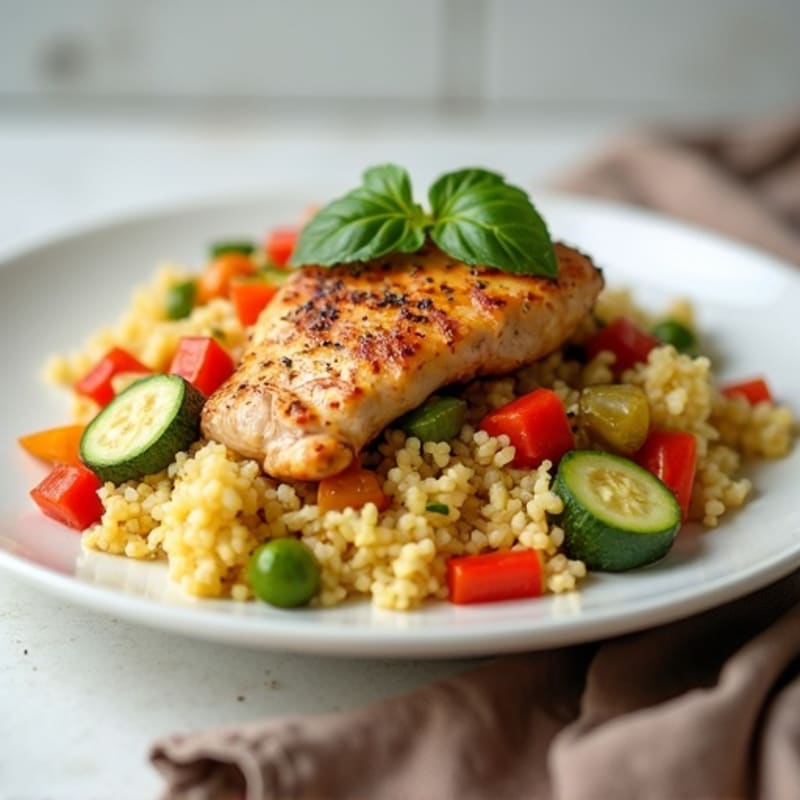 Savory Chicken and Veggie Cauliflower Rice