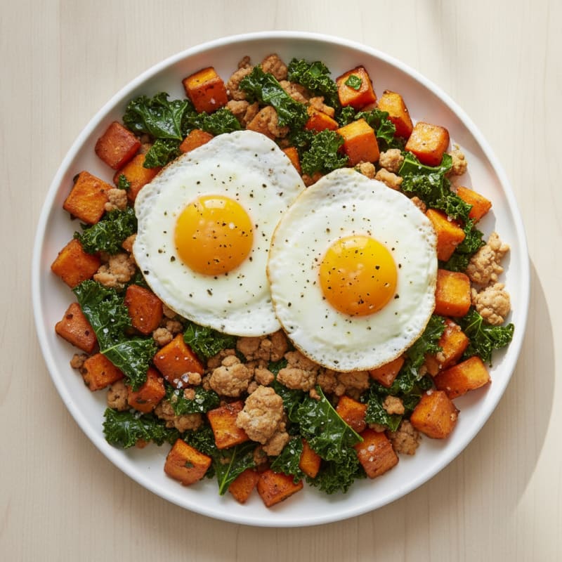 Sweet Potato and Kale Hash
