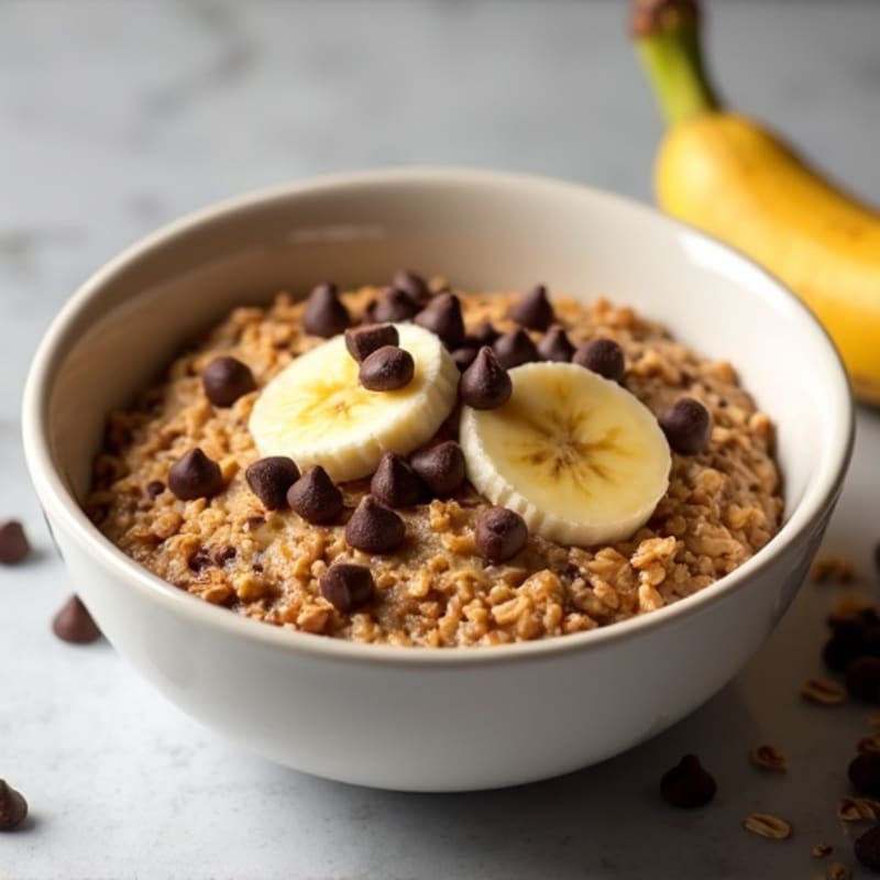 Chocolate Chip Protein Baked Oatmeal