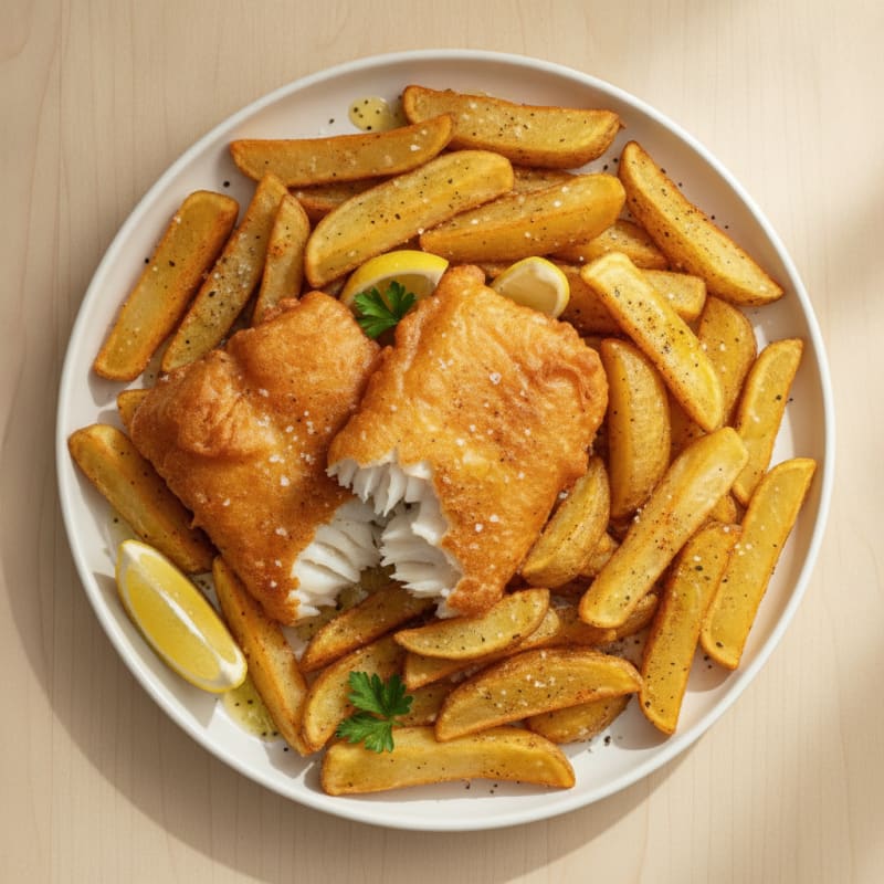 Beer-Battered Fish and Chips