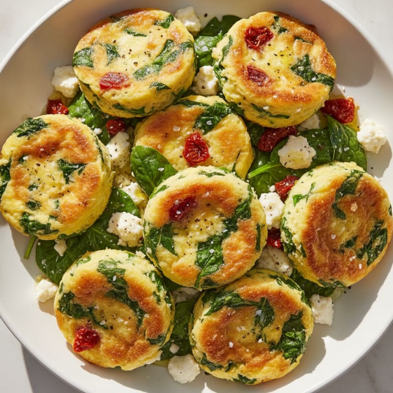 Savory Egg and Spinach Bites