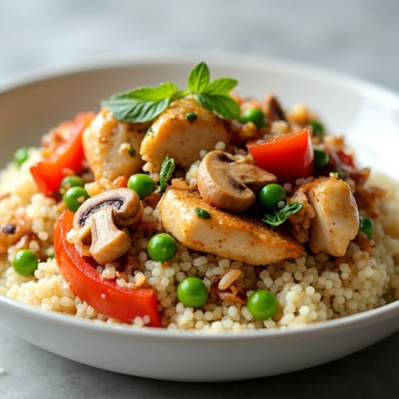 Cauliflower Rice Chicken Stir-Fry