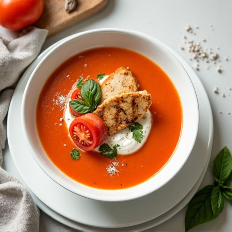 Creamy Fresh Tomato Basil Soup