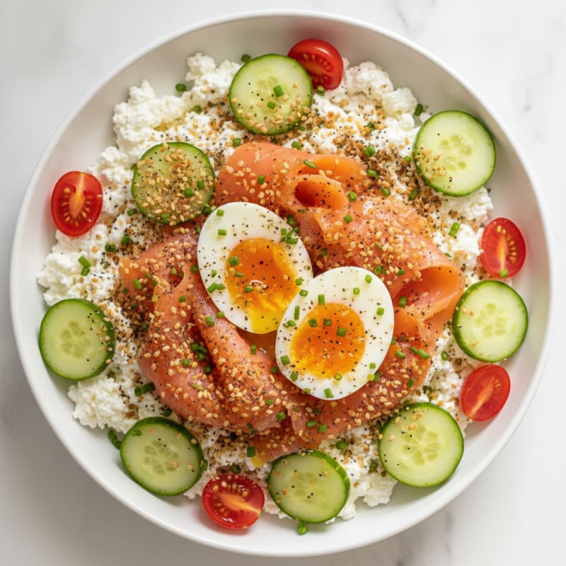 Savory Cottage Cheese with Everything Bagel Spice