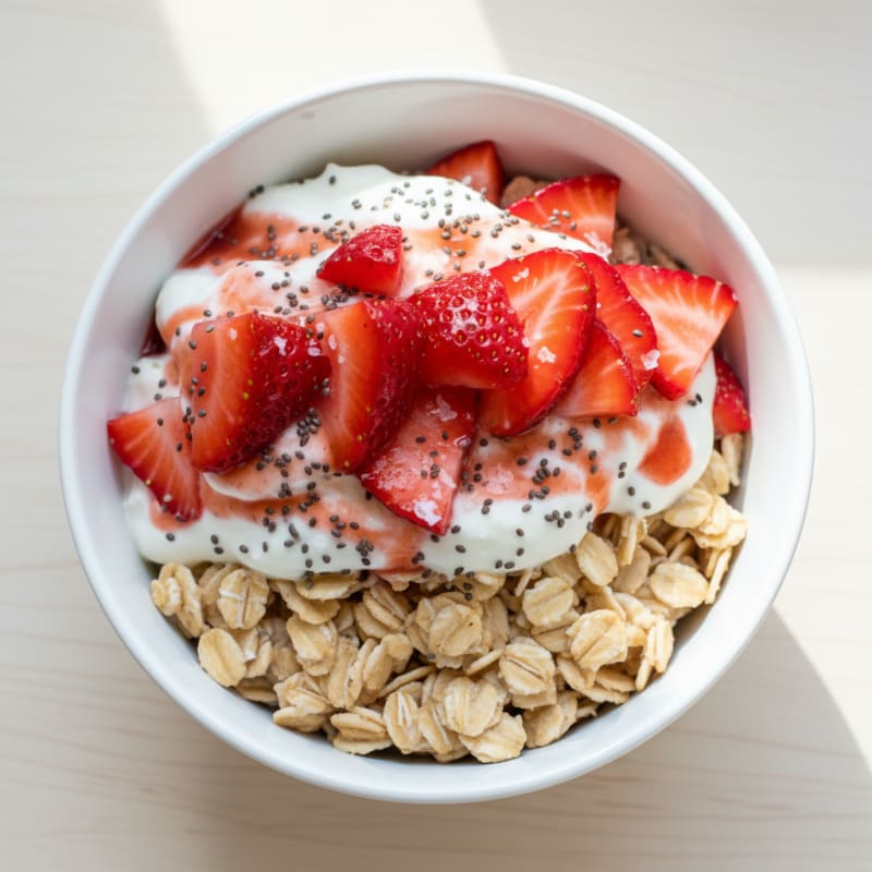 Strawberry Shortcake Overnight Oats