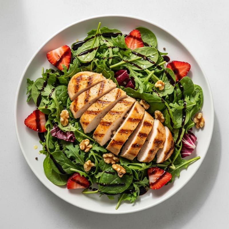 Grilled Chicken and Strawberry Salad