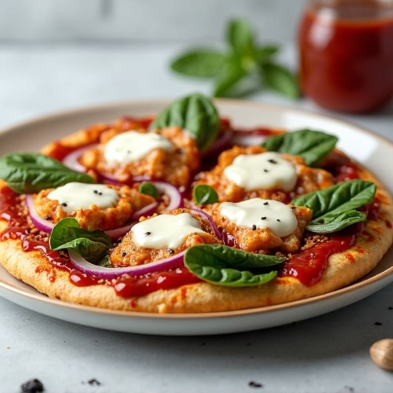 Healthy BBQ Ranch Chicken Pizza