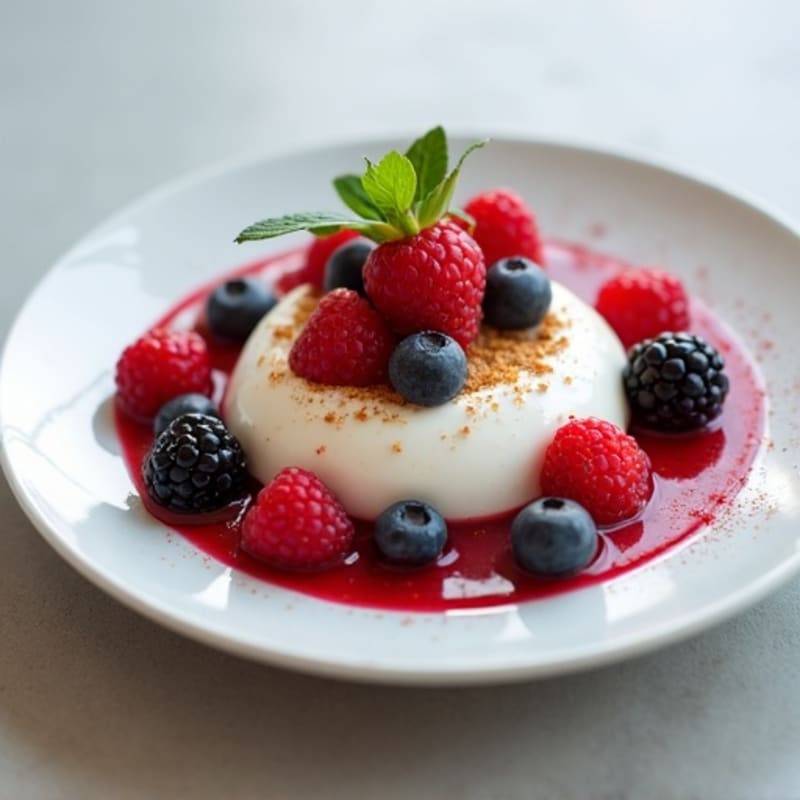 Silky Greek Yogurt with Mixed Berries and Almond Butter