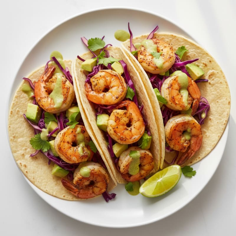 Smoky Chili-Lime Shrimp Tacos