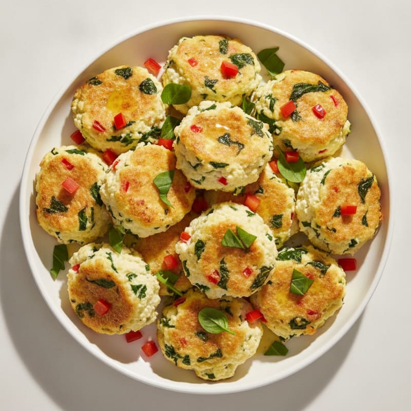 Savory Cottage Cheese & Veggie Bites