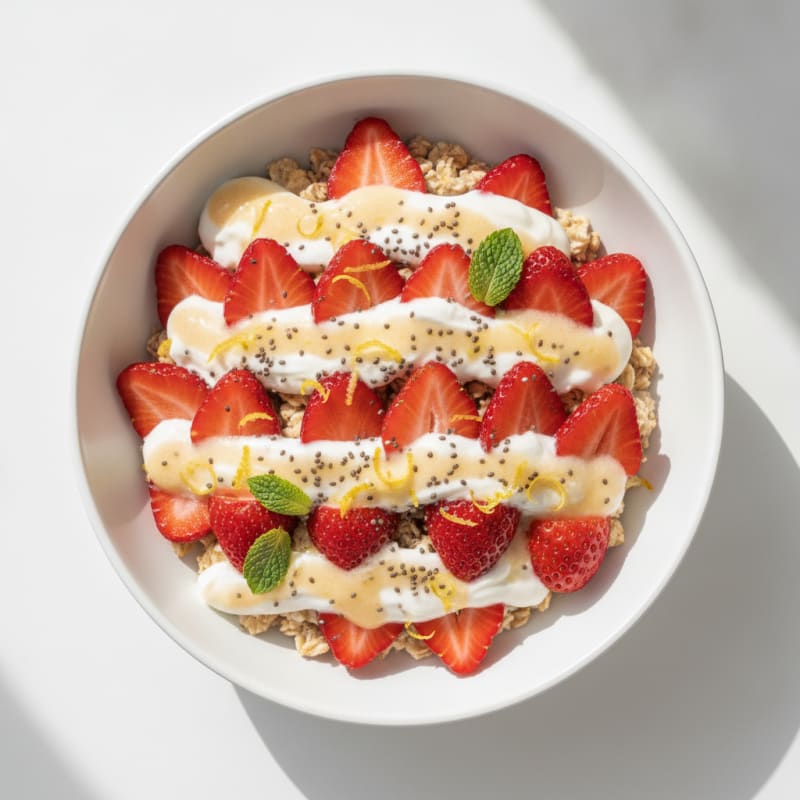 Strawberry Shortcake Overnight Oats