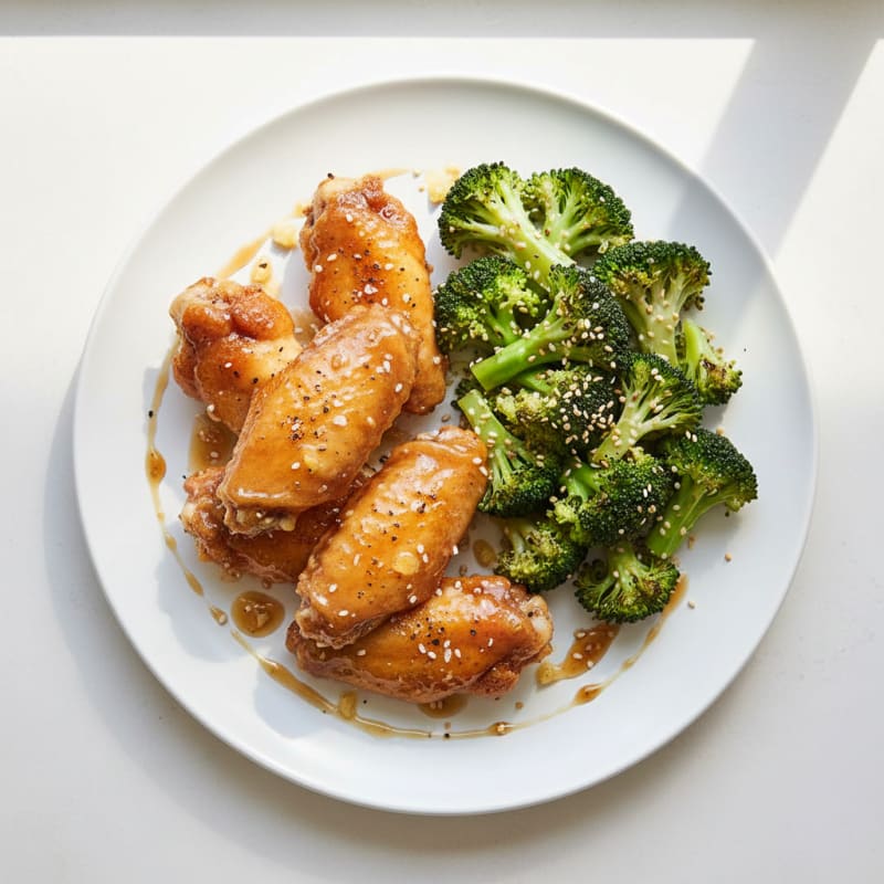 Honey-Garlic Glazed Chicken Wings
