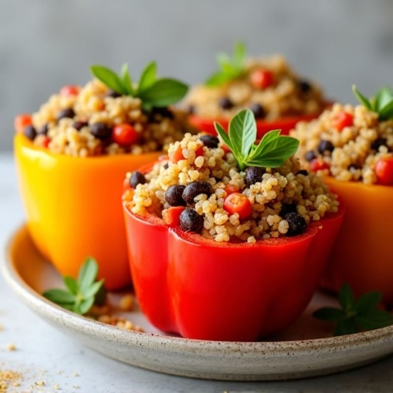 Zesty Quinoa Stuffed Peppers