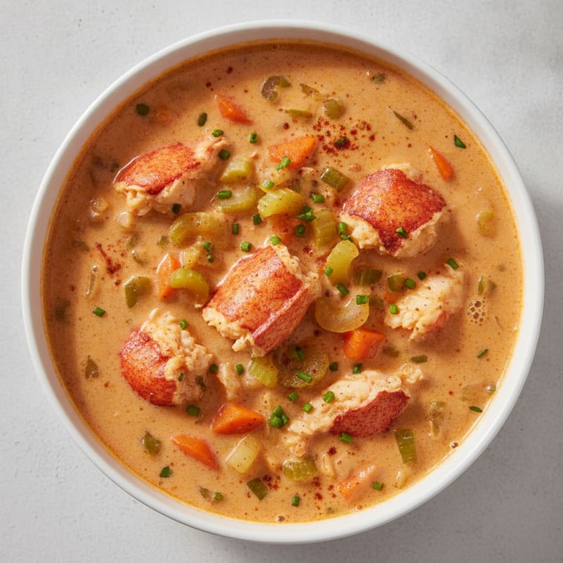 Rich Lobster Bisque with Sherry