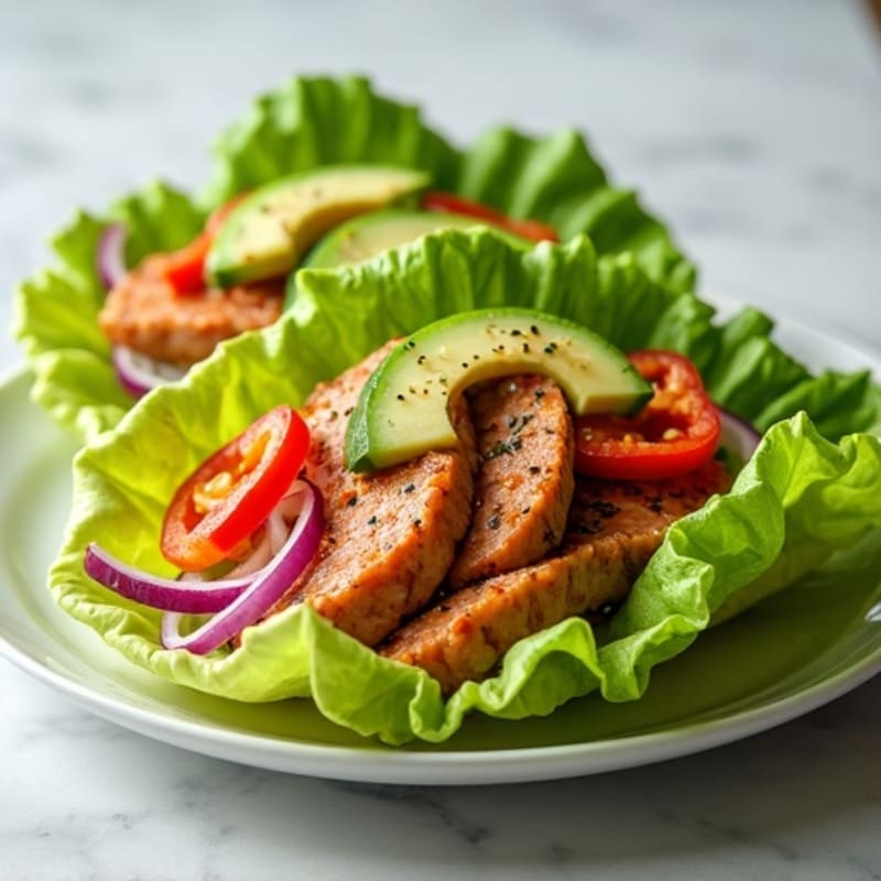 Fresh Spicy Tuna Lettuce Wraps
