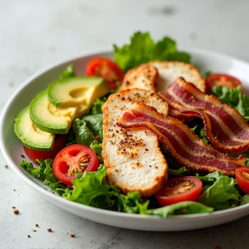 Crispy Bacon Avocado BLT Salad