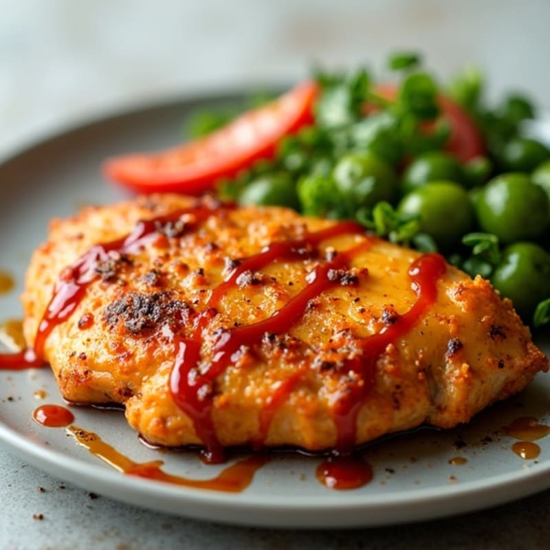 Crispy Baked Chicken with Sweet and Spicy Glaze