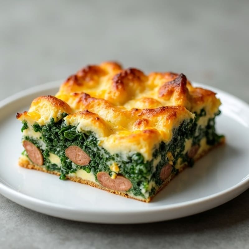 Savory Baked Sausage and Kale Strata