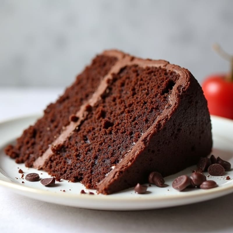 Protein-Rich Dark Chocolate Almond Flour Cake