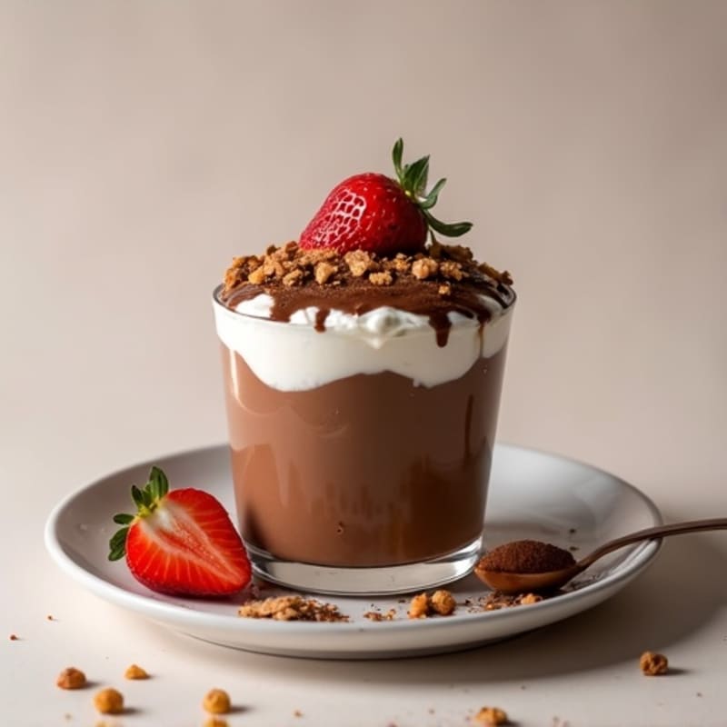 Silky Chocolate Protein Pudding with Greek Yogurt