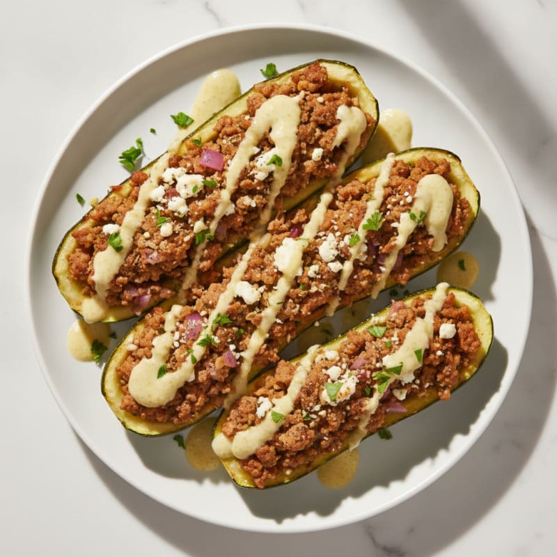 Mediterranean Roasted Zucchini with Herbs