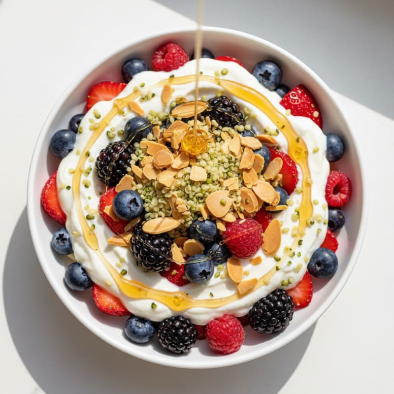 Creamy Greek Yogurt Protein Parfait with Mixed Berries