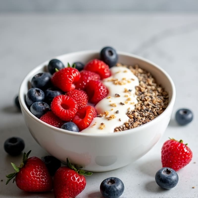 Creamy Protein-Packed Overnight Oats with Berries and Chia