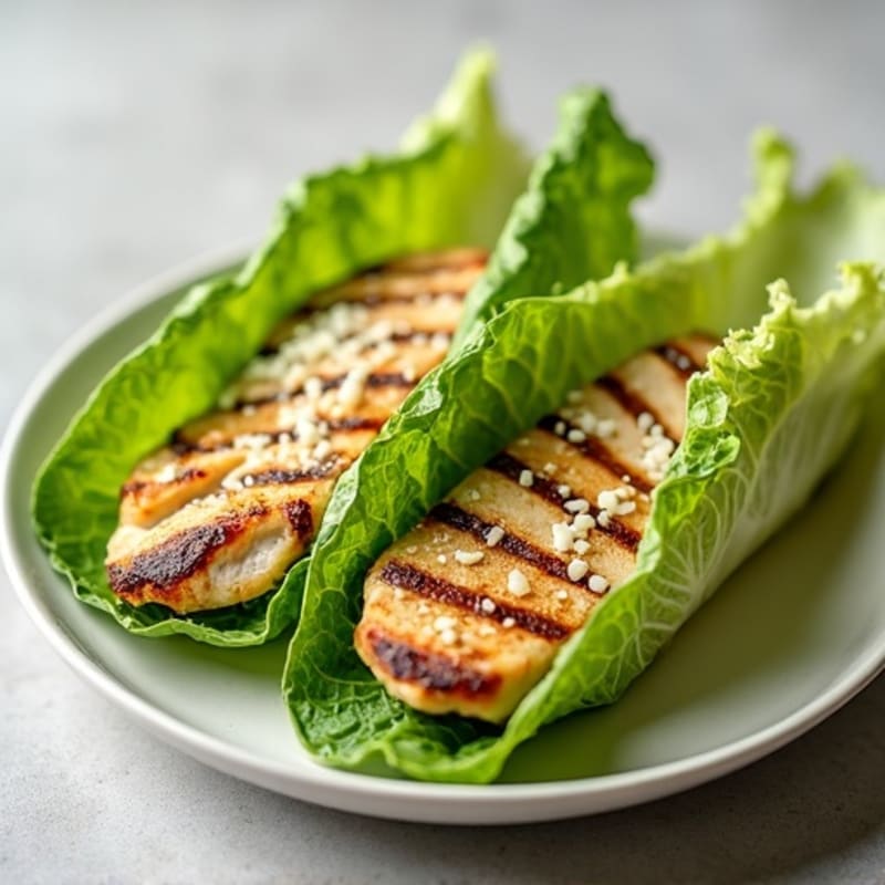 Grilled Chicken Caesar Lettuce Wraps