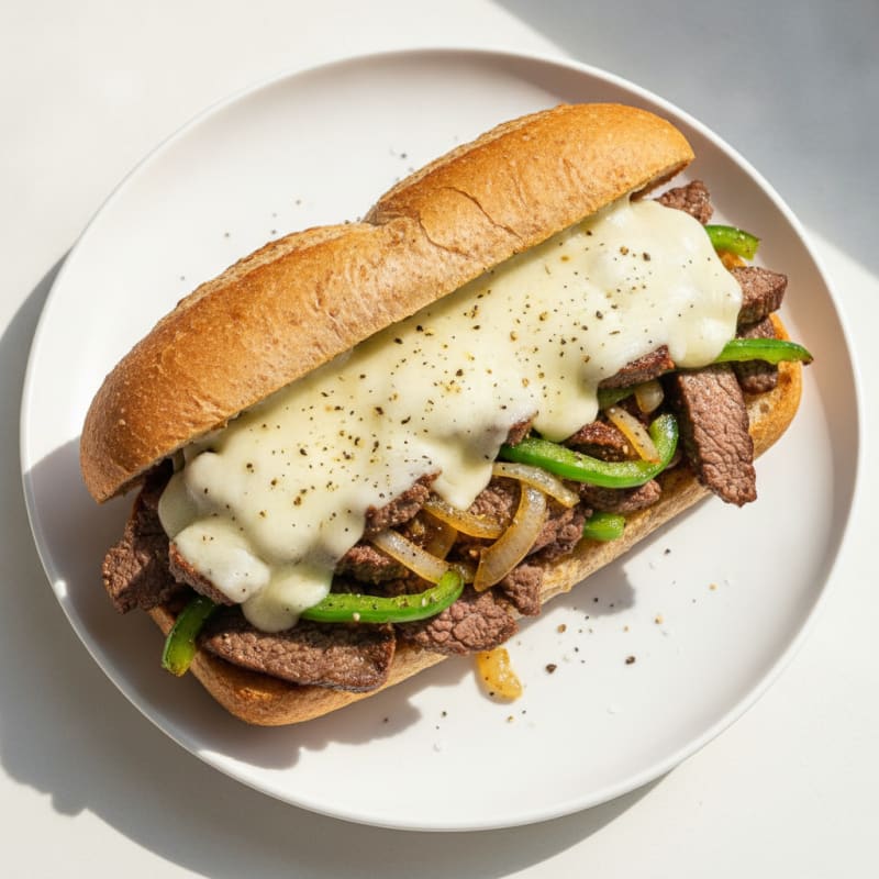 Philly Steak and Provolone Sandwich